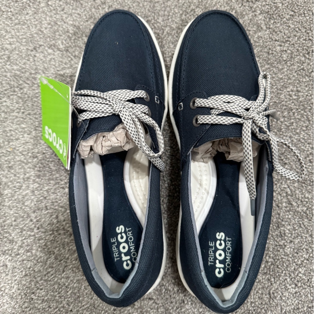 ✨NWT✨ CROCS Women’s Walt II Canvas Skimmer Shoes - Picture 4 of 10